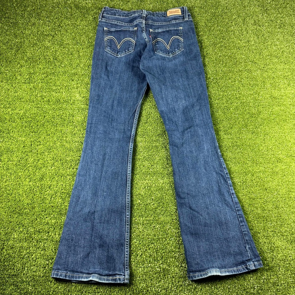 Levis 515 Bootcut Jeans Dark Wash Denim Mid Rise Blue Pants 0709